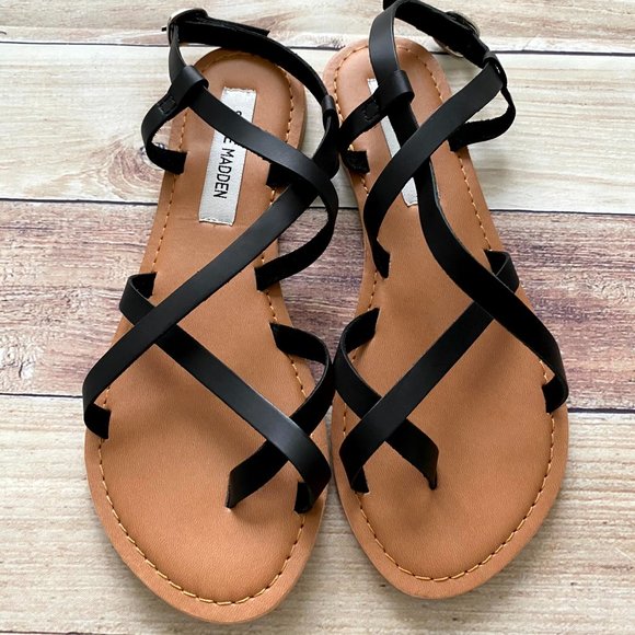 Women's Steve Madden Beloved Sandals | 8M | Black | Brand New Never Worn - Picture 1 of 5